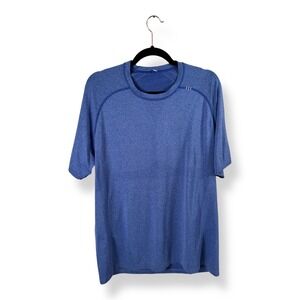 Excellent Lululemon Metal Vent Tech Short Sleeve Shirt - Large - Blue - Seamless
